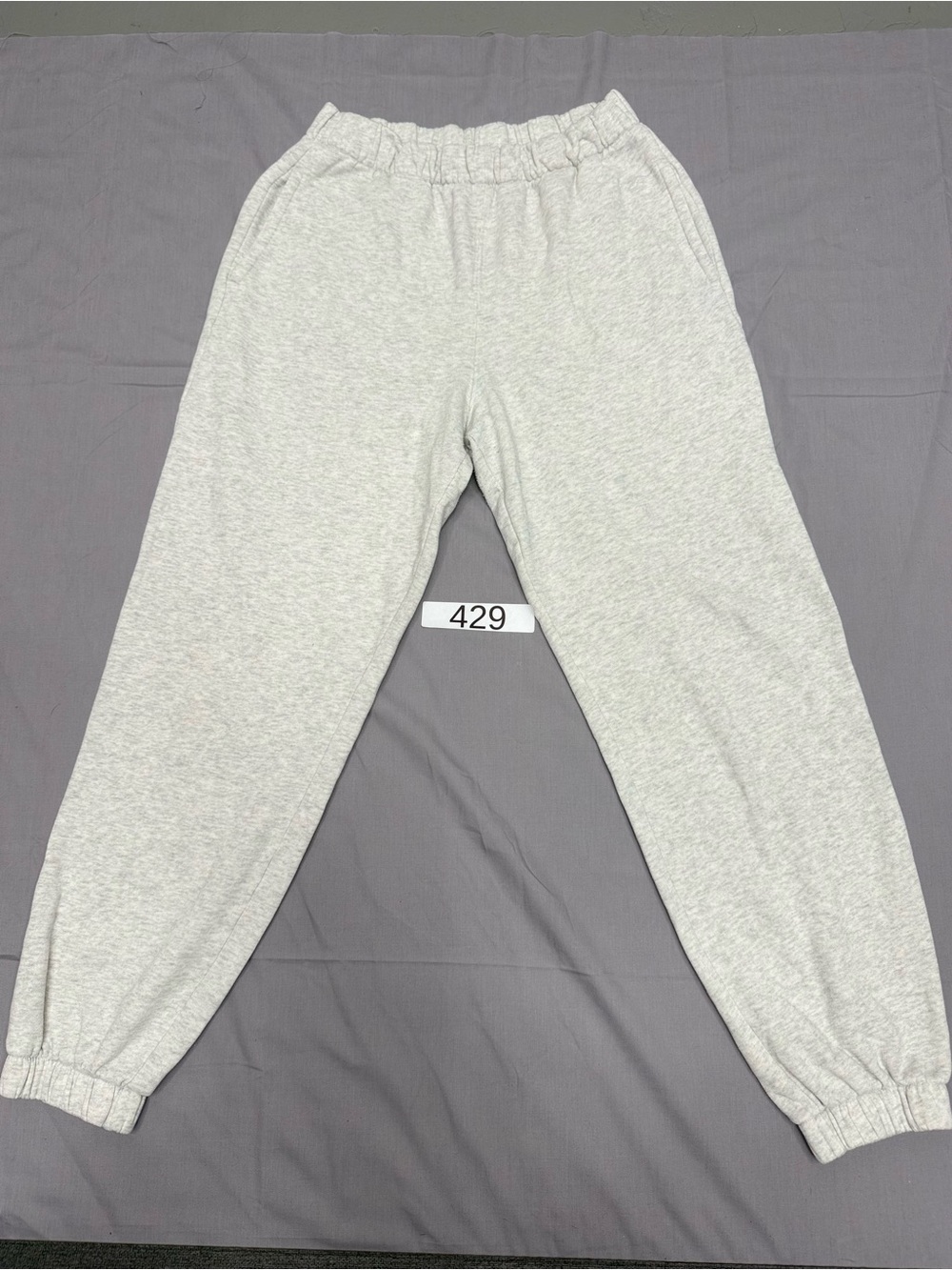 Hollister Light Gray Womans Joggers with Elastic Waist
